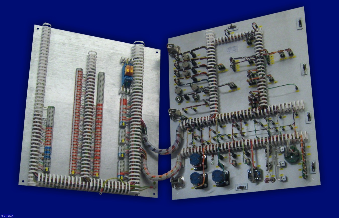Lageplantableaus, Leuchtschaltbild, Anzeigetableau, Meldetableau, Lageplantableau und Blindschaltbild Frontplatte Alu - UP-Lageplan, 4-farbig