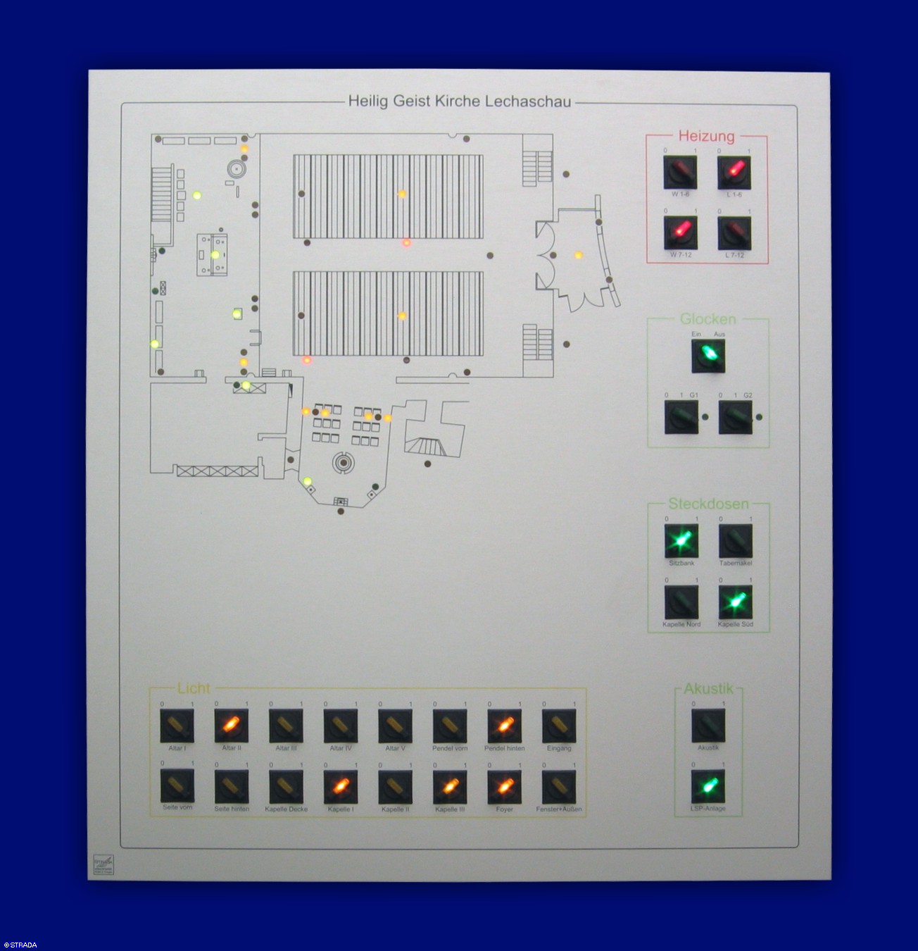 Kirchentableau sonstige Montage - Kirchentableau f&uuml;r Schrankeinbau