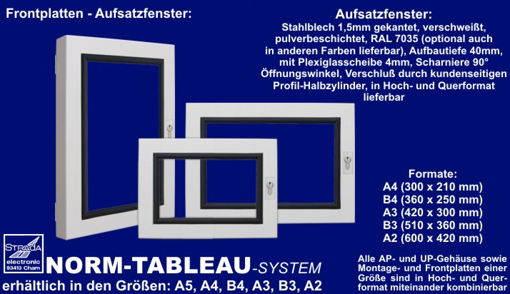 Norm-Tableau-System Aufsatzfenster
