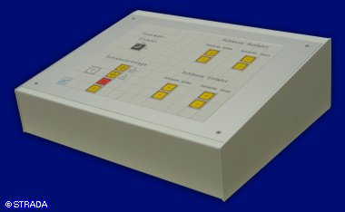 Tischpult, Bedienpult bzw Steuerpult Front in Mosaiktechnik - Pultgeh�use mit Mosaik