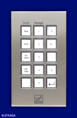 Sondertastatur - Tastatur mit V2a-Front