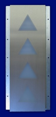 Leucht-Infoanzeige - Anzeige f�r technische Alarme mit V2a-Front