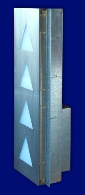 Leucht-Infoanzeige - Anzeige f�r technische Alarme mit V2a-Front