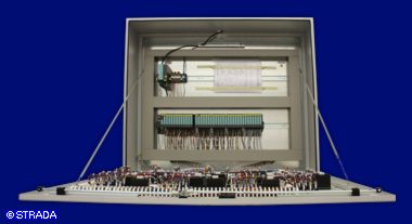 Lageplantableaus, Leuchtschaltbild, Anzeigetableau, Meldetableau, Lageplantableau und Blindschaltbild Frontplatte Alu - AP-Lageplantableau zur Tunnel&uuml;berwachung