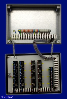 Bedientableau, Steuertableau, Schalttafel und Steuertafel Frontplatte Stahlblech - Steuertableau im AP-Geh�use IP65