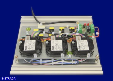 Tischpult, Bedienpult bzw Steuerpult Frontplatte Alu eloxiert - LON-Tischpult