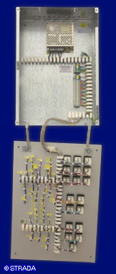 Lageplantableaus, Leuchtschaltbild, Anzeigetableau, Meldetableau, Lageplantableau und Blindschaltbild Frontplatte Alu - Lageplantableau mit bel. Drehschaltern