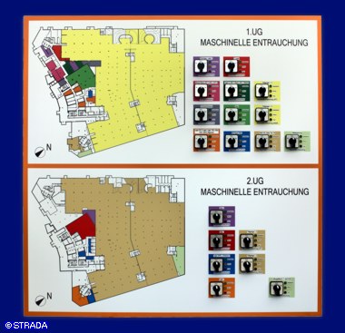 Brandmeldetableau, Entrauchungstableau - Entrauchungs-/RWA-Tableau