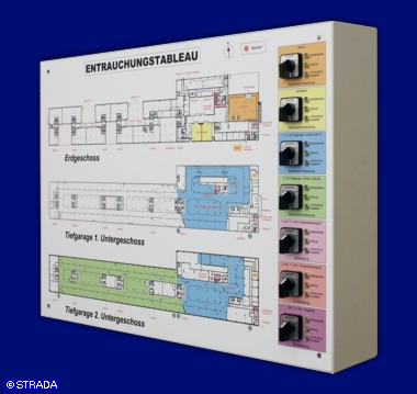 Brandmeldetableau, Entrauchungstableau - AP-Entrauchungs-/RWA-Tableau