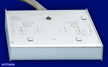 Tischpult, Bedienpult bzw Steuerpult Frontplatte Alu eloxiert - Schrankenlageplan