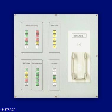 Bedientableau, Steuertableau, Schalttafel und Steuertafel Folienfront - OP-Bereich