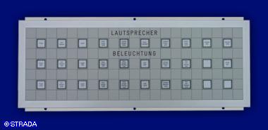 Bedientableau, Steuertableau, Schalttafel und Steuertafel Front in Mosaiktechnik - Feuerwehr Einsatzzentrale
