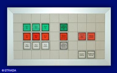 Bedientableau, Steuertableau, Schalttafel und Steuertafel Front in Mosaiktechnik - Steuertabl. m. Alurahmen