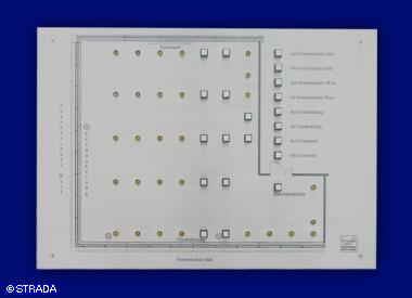 Lageplantableaus, Leuchtschaltbild, Anzeigetableau, Meldetableau, Lageplantableau und Blindschaltbild Frontplatte V2a - Beleuchtung, Leinwand etc.