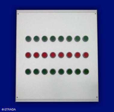 Tischpult, Bedienpult bzw Steuerpult Frontplatte Alu eloxiert - Schrankenanlagen