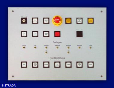 Bedientableau und Steuertableau Frontplatte Alu Photo-Untereloxal - Verbrennungsanlage2