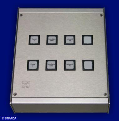 Tischpult, Bedienpult bzw Steuerpult Frontplatte V2a - Mobiles Steuerpult