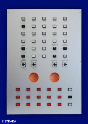 Bedientableau, Steuertableau, Schalttafel und Steuertafel Frontplatte Alu AP - Steuer-/&Uuml;berwachungstab.2