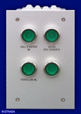 Bedientableau und Steuertableau Frontplatte Alu sonstiger Druck - T&uuml;rsteuerung