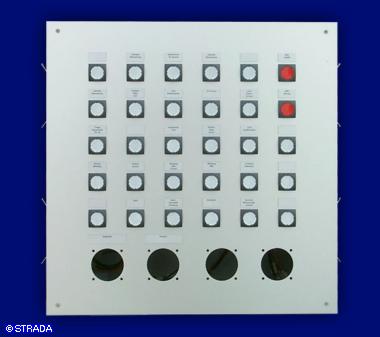 Bedientableau und Steuertableau Frontplatte Alu sonstiger Druck - Beleuchtungssteuerung UP3