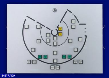 Bedientableau und Steuertableau Frontplatte Alu sonstiger Druck - Steuertab. m. aufges. Tast.
