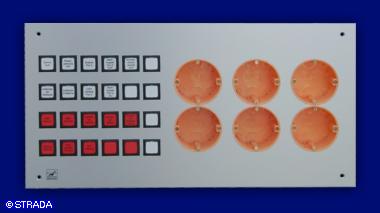 EIB-Steuertableau Frontplatte Alu - EIB-Steuertableau UP