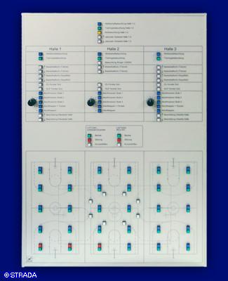EIB-Lageplantableau Frontplatte Alu - EIB-Lageplan AP