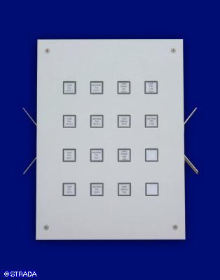 Bedientableau und Steuertableau Frontplatte Alu sonstiger Druck - LCN UP-Steuertableau