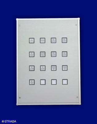 Bedientableau, Steuertableau, Schalttafel und Steuertafel Frontplatte Alu AP - LCN AP-Steuertableau