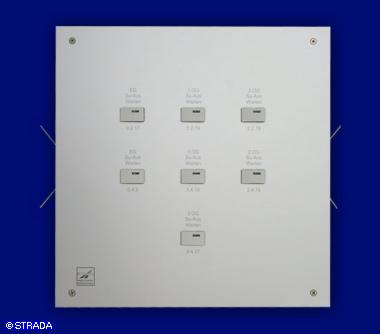 Bedientableau und Steuertableau Frontplatte Alu Photo-Untereloxal - Notruf-Zentraltableau