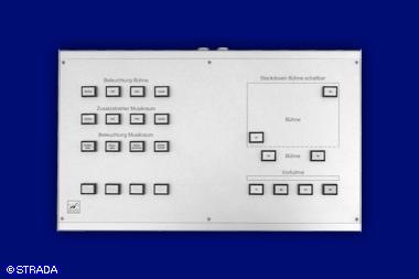 Tischpult, Bedienpult bzw Steuerpult Frontplatte Alu eloxiert - Steuerpult Mehrzweckraum