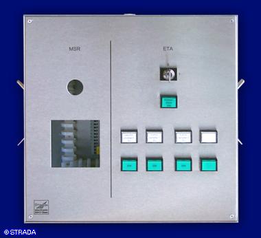 Bedientableau, Steuertableau, Schalttafel und Steuertafel Frontplatte V2a - Flieseneinbau