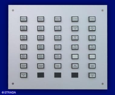 Bedientableau und Steuertableau Frontplatte Alu sonstiger Druck - Standardtableau UP