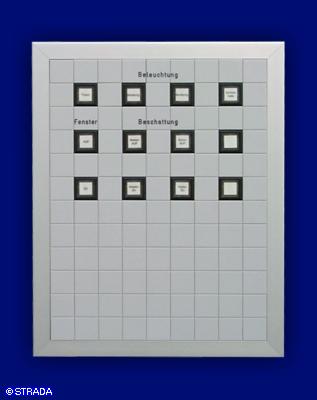 Bedientableau, Steuertableau, Schalttafel und Steuertafel Front in Mosaiktechnik - Mosaik 90mm UP