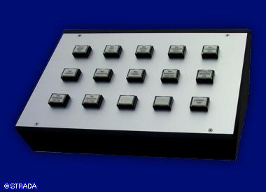 Tischpult, Bedienpult bzw Steuerpult Frontplatte Alu eloxiert - Steuerpult Beleuchtung