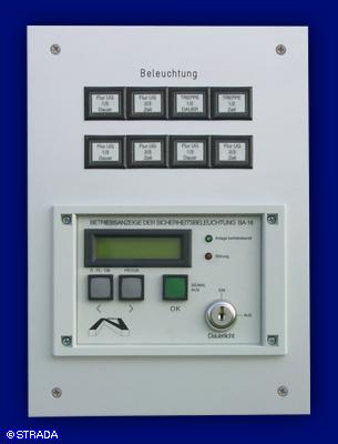 Bedientableau und Steuertableau Frontplatte Alu sonstiger Druck - Beleuchtungssteuerung UP