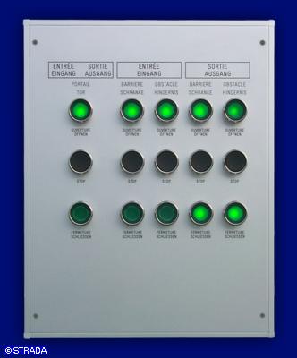Bedientableau, Steuertableau, Schalttafel und Steuertafel Frontplatte Alu AP - AP-Tor- u. Schrankenst.