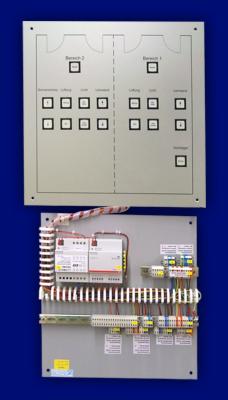 EIB-Lageplantableau Frontplatte Alu - Vortragssaal