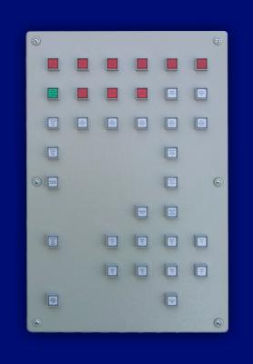 Bedientableau, Steuertableau, Schalttafel und Steuertafel Frontplatte Stahlblech - Steuer-/Anzeigetableau