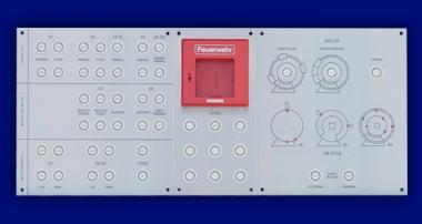 Bedientableau, Steuertableau, Schalttafel und Steuertafel Frontplatte V2a - Tab. m. versenkten Befehlsger.