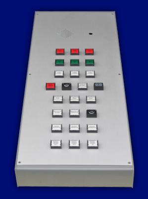 Tischpult, Bedienpult bzw Steuerpult Frontplatte Alu pulverbeschichtet - Steuerpult