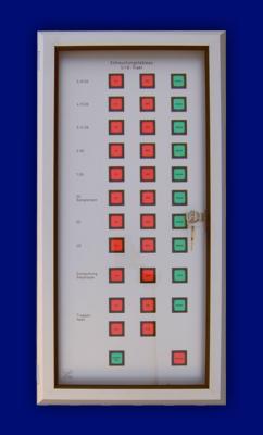Brandmeldetableau, Entrauchungstableau - Entrauchung m. Sichtfenster