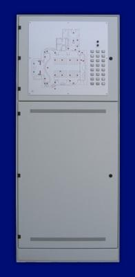Lageplantableaus, Leuchtschaltbild, Anzeigetableau, Meldetableau, Lageplantableau und Blindschaltbild Frontplatte Alu - Lageplantableau im Schrank