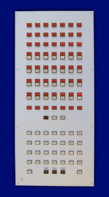 Bedientableau, Steuertableau, Schalttafel und Steuertafel Frontplatte Alu AP - Zentraltableau AP
