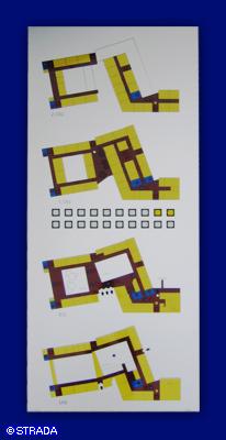 Lageplantableaus, Leuchtschaltbild, Anzeigetableau, Meldetableau, Lageplantableau und Blindschaltbild Frontplatte Alu - Lichtsteuerung 4-farb.