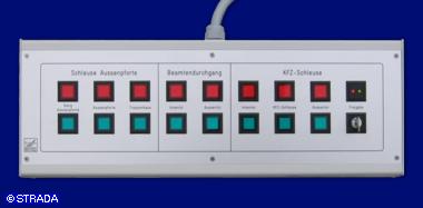 Tischpult, Bedienpult bzw Steuerpult Frontplatte Alu eloxiert - Steuerpult2 Alu/V2a
