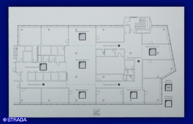 EIB-Lageplantableau Frontplatte Alu - EIB-Lageplantableau 2-farbig