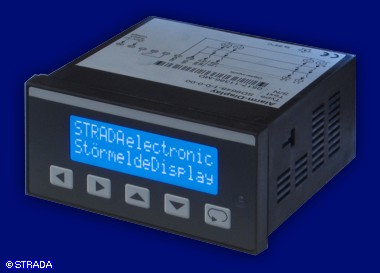 LCD Klartext-<BR>Störmeldebaustein<BR>mit Display
