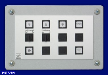 Bedientableau, Steuertableau, Schalttafel und Steuertafel Frontplatte Alu AP - Steuertab. AP-Stahl Std.