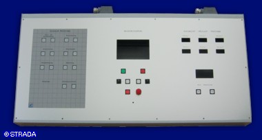 Tischpult, Bedienpult bzw Steuerpult Front in Mosaiktechnik - Bedienpult mit Mosaik